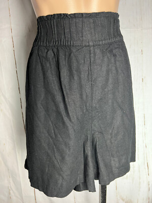 BNWT Ladies Sz 20 Anko Brand Black Stretch Cotton Blend Pull On Summer Shorts