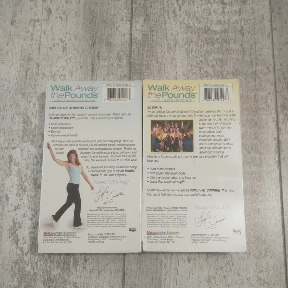 Walk Away the Pounds: Leslie Sansone Set of  Two VHS Tapes  Brand New Sealed - Image 2 of 4