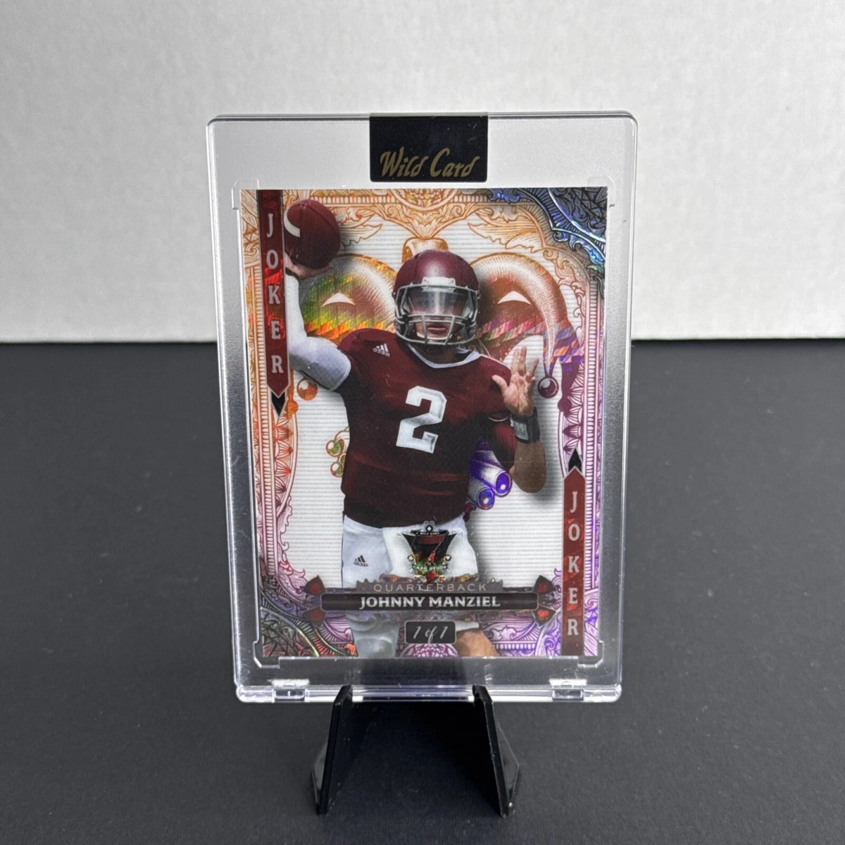 2024 Wild Card 7 Card Studs Jokers Wild - Johnny Manziel #7JW-JM