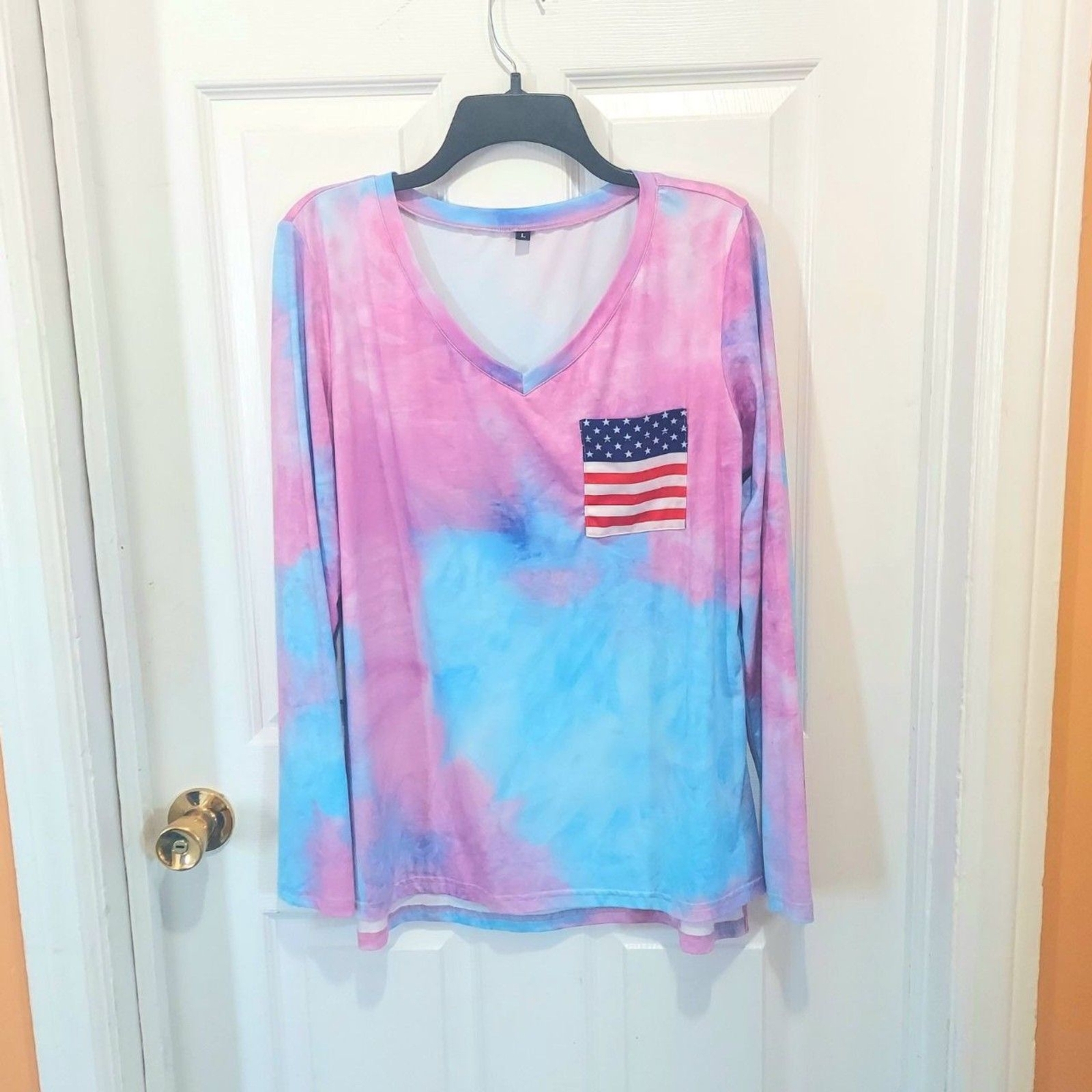 Ouges Tie Dye Shirt Americana Pocket Patriotic 4t… - image 1