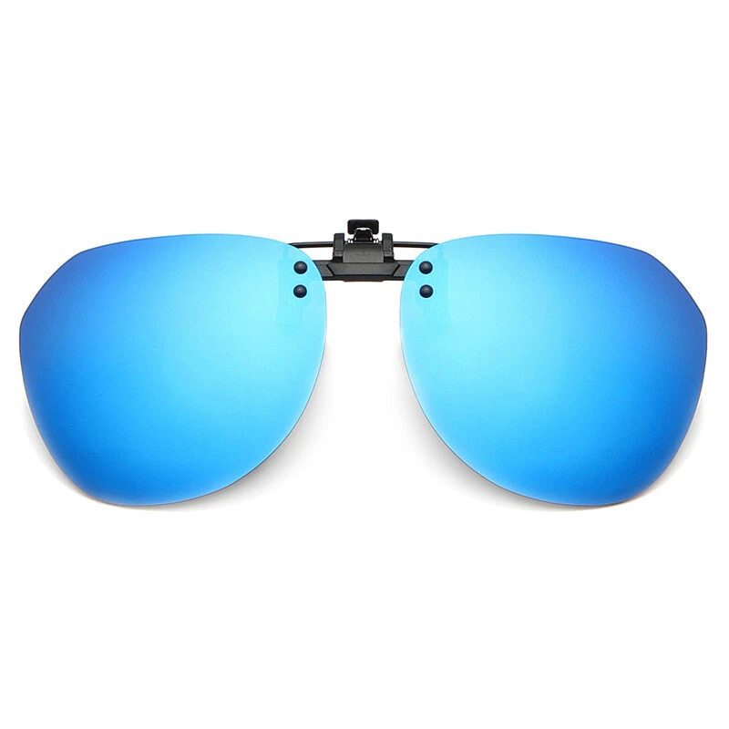 Polarisierte Aufsatz Clip Sonnenbrille Randlos Aufklappbar Anti-Glare zum Fahren