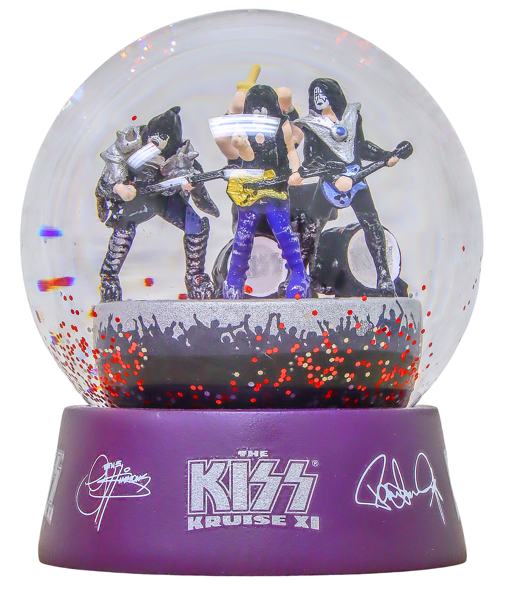 KISS KRUISE XI Snow Globe Crystal Ball Memorabilia Rock Band KISS
