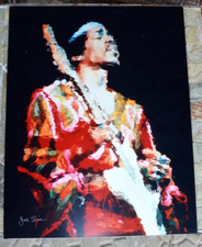 Jimi Hendrix Rock n Roll Original 11 x 14” Photo Signed by Photographer Joe Sia