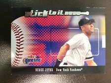 2001 Fleer Game Time Derek Jeter STICK TO IT NESS card #1 OF 20 S 