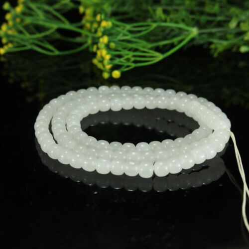 China 8MM 108 Natural Hetian Jade Abacus Beads Gemstone yoga mala Necklaces - Picture 1 of 8