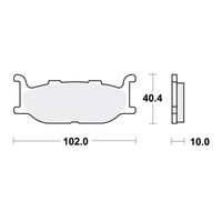 TRW BremsbeläGe Passend Vorn FüR Yamaha XVS 650 Drag Star Bj. 1997-2007