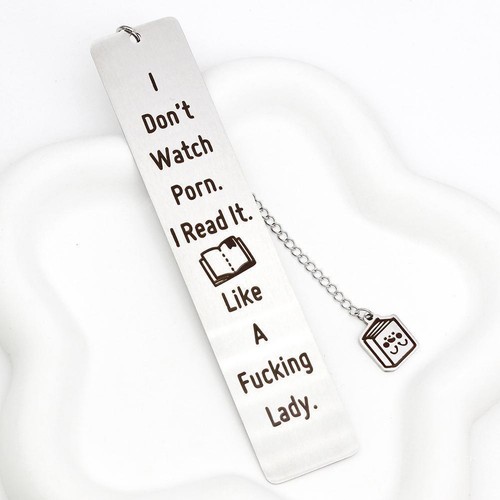 I Don't Watch Porn Metal Bookmarks. з. /х .ё ь^ ъ⭐ οτ \√ д^ A0O7 Q8U4 T4T7 X2A6 - Picture 6 of 10