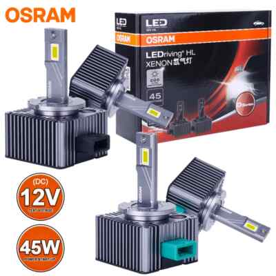 LED Car Headlights Bulbs D1S Turbo Lights 6000K 45/90W Auto Lamp Plug&Play