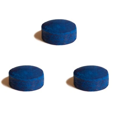 3 Hi-Chrome Billiard Pool Cue Tips by Tweeten Fibre Co.