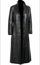 Women's Leather Trench Coat 100% Genuine Handmade Cowhide Leather Gothic Steampu
