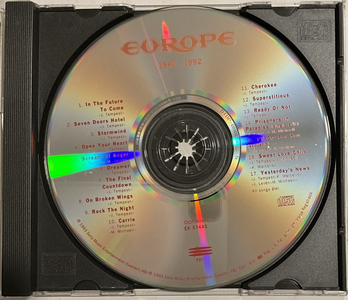 Europe - 1982-1992 CD 1993 Sony Music – 074645744520 74645744520| eBay