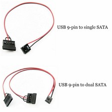 For ITX Motherboard USB 9-pin NotebookUSB To SATA Power Cable SSD Power Cord