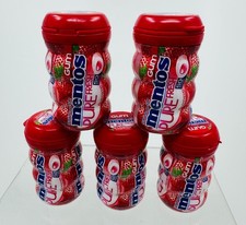 Full Box 5 Bottles Mentos Pure Fresh Strawberry Gum, 50 Pieces Each