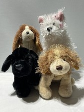 Webkinz Plush Stuffed Dog Lot of 4 Ganz No Codes Lab Terrier Beagle Spaniel