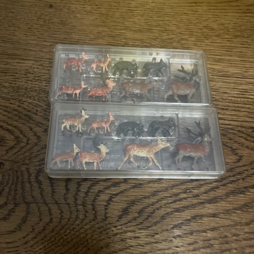 Mini figuras vintage Merten #1103 ciervos animales 16 piezas escala HO Alemania nuevas nuevas de stock | Zustand: New
