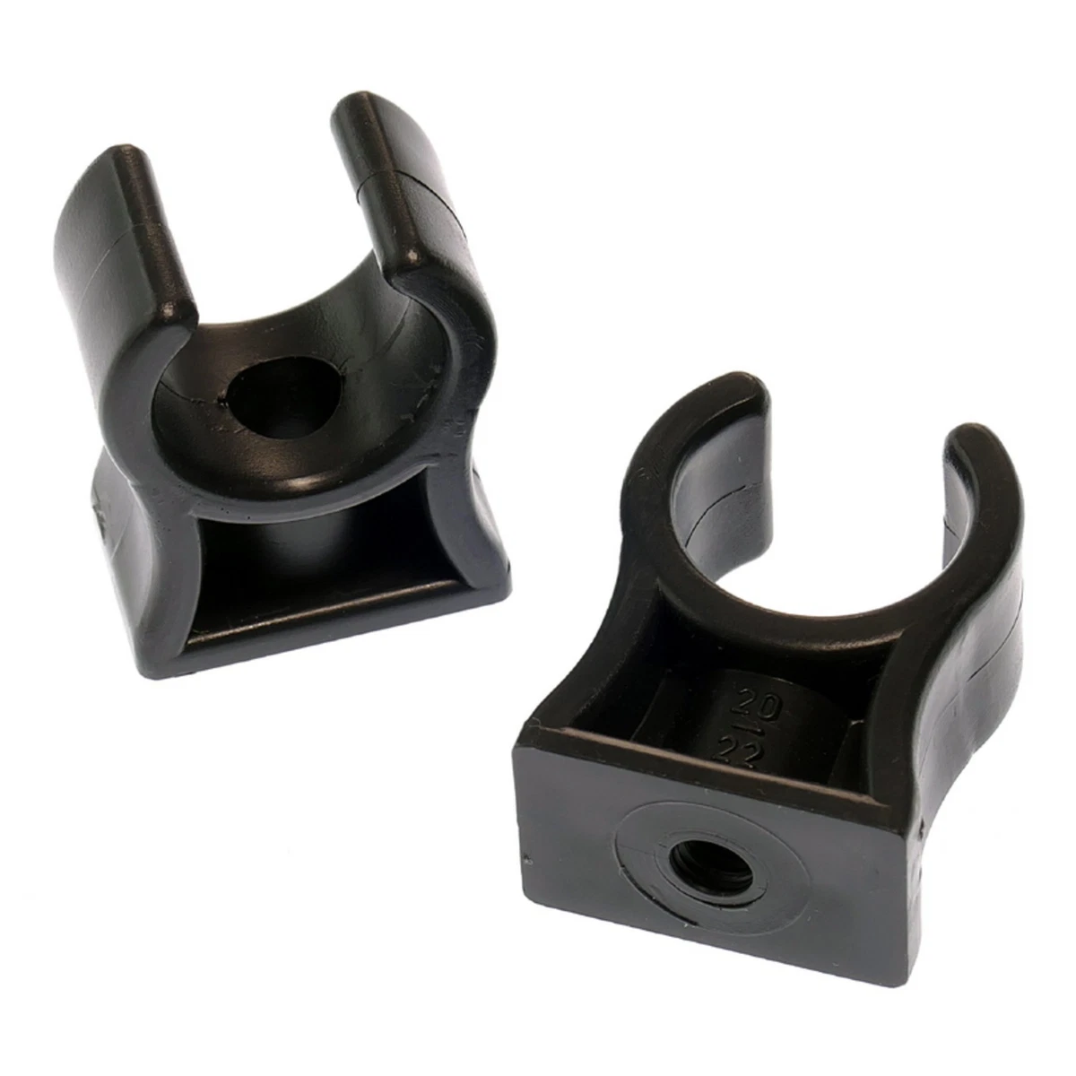 QWORK ® 2 Pezzi Gancio di Scarico per Auto 4 Fori Silenziatore di Scarico in Gom