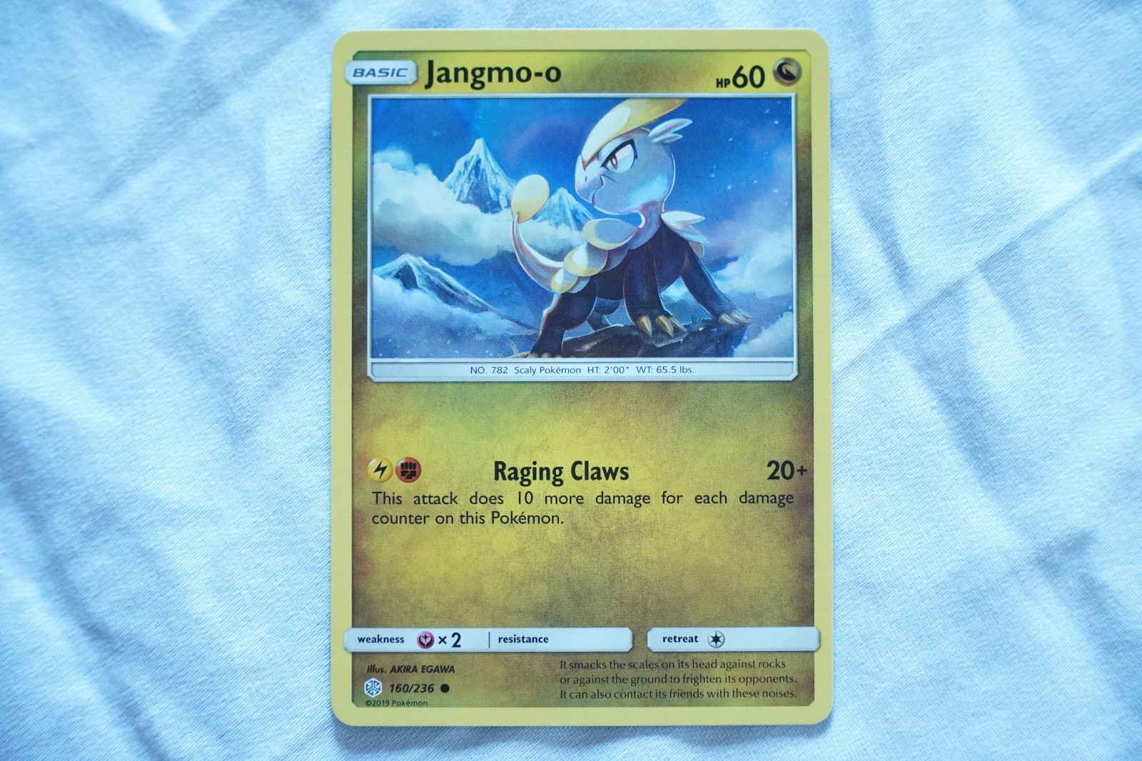 Jangmo-o Cosmic Eclipse 160/236 Common Pokemon Near Mint