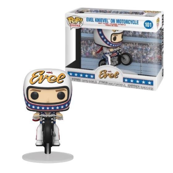 Funko Pop Rides Evel Knievel On Motorcycle #101 Vinyl Figure