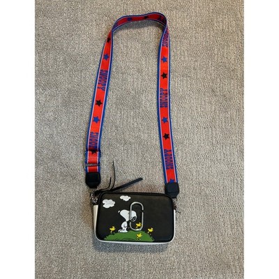 Marc Jacobs x Peanuts Snoopy Snapshot Camera Bag Black Orange Crossbody