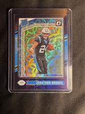 2024 Panini Donruss - Rated Rookie Jonathon Brooks #258 Purple Scope Prizm (RC)