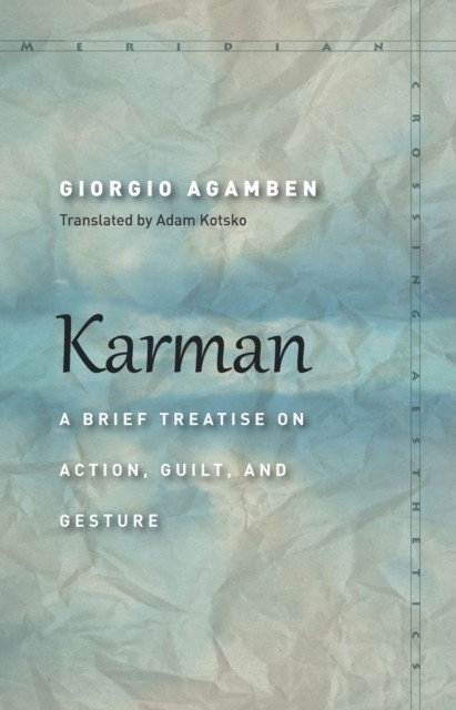 Karman by Giorgio Agamben (Paperback Book)