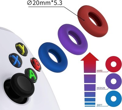 PlayVital Silicone Aim Assist Precision Rings STEAM DECK - XBOX - PLAYSTATION