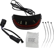 CIRO Crown Taillight with Lightstrike Lighting Black Red Lens #40174