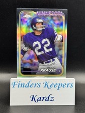 2024 Topps Chrome Football PAUL KRAUSE #118~VIKINGS