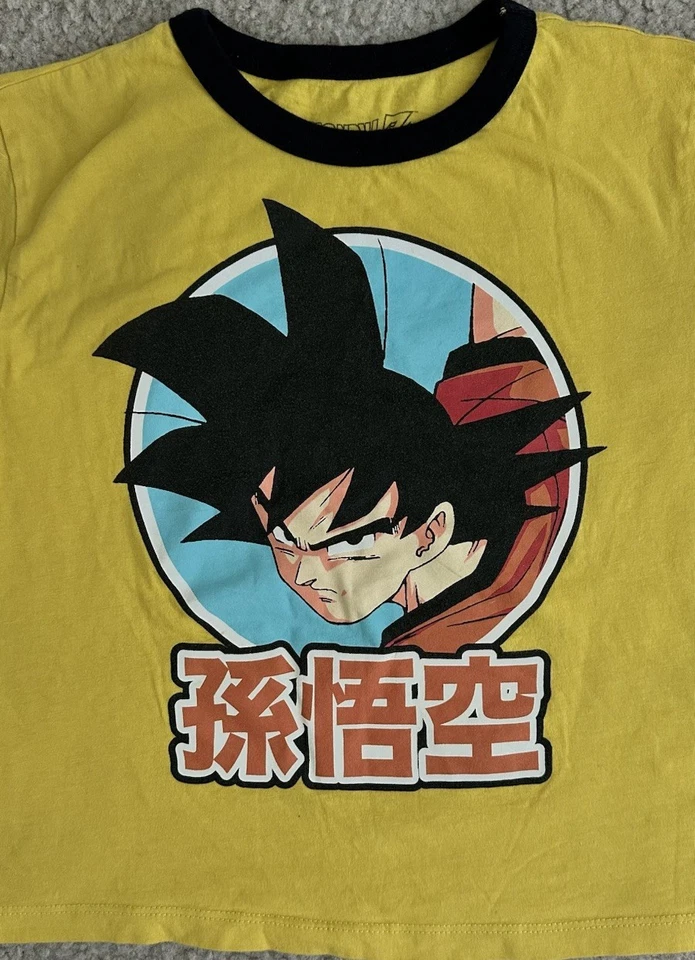 Женская укороченная футболка Dragon Ball Z размер Small S аниме с графикой черная - Изображение 2 из 4