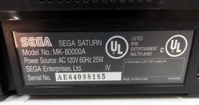 OEM SEGA SATURN 32MB Video Game Console w/(2) Controllers/ALL WIRES & (5) Games