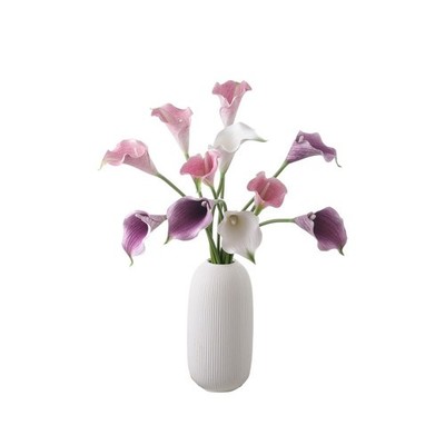 EVA Calla Lily Artificial Flowers DIY Bouquet, Perfect ffor Wedding Home Decor