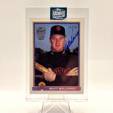 Matt Williams /26 Auto 2024 Topps Archives #399 Signature Series Giants 