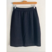 Vintage St. John Collection Size 4 Black Santana Knit Pencil Skirt Made in USA