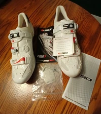 NEW Sidi Ergo 3 Carbon Vent road bike cycling shoes white EU 47 US 13 Org. $480 
