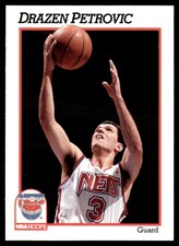 1991-92 Hoops Drazen Petrovic New Jersey Nets #137 15941