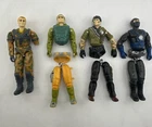 Vtg Lot of 4 Hasbro G.I. Joe  Parts Freefall Grid Iron Tunnel Rat Laser Viper