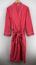 LL Bean Robe Women XLP Petite Belt Lounge Sleepwear Bathrobe Brushed Cotton Red