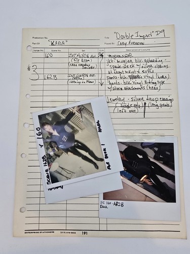 PRIVATES ANGEBOT DOUBLE IMPACT Film Original CORY EVERSON 3 Fotos & Blatt KARA