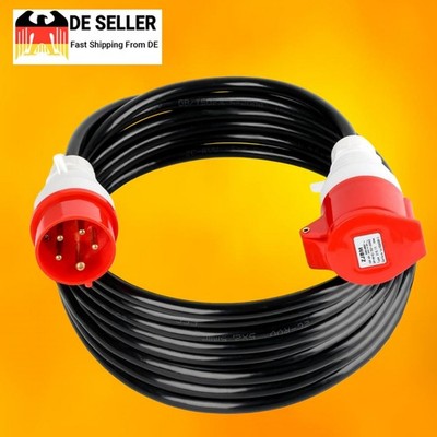 CEE Starkstromkabel 16A 5x2,5mm² Verlängerungskabel 2M 5M 10M 15M 20M 30M 400V
