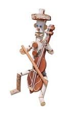 Garten Dekofigur 55 cm – Holzfigur Cellist für Außenbereich