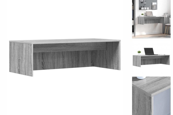 Schreibtisch HäNgend Wandtisch Graues Sonoma 100X45X30 Cm Spanplatte-image