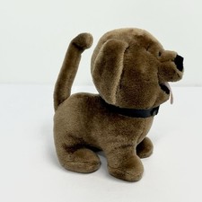 Vintage Dakin Chocolate Lab Puppy Dog Stuffed Plush Barbara Alexander 1984
