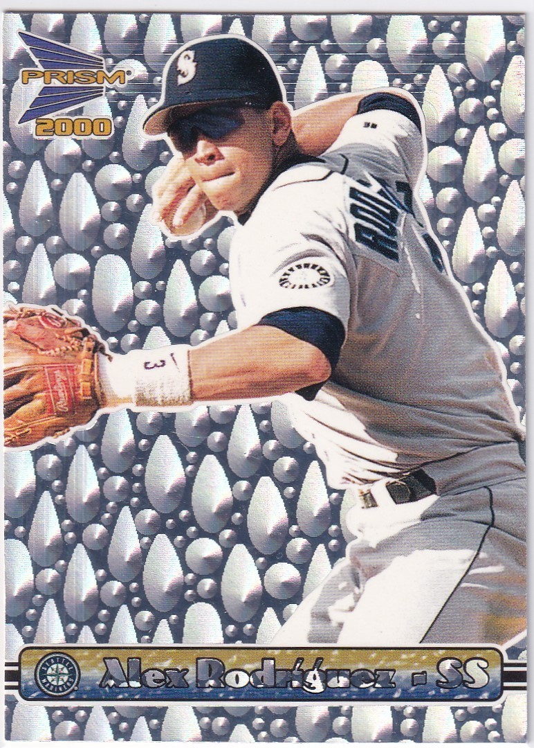 ALEX RODRIGUEZ PACIFIC PRISM SILVER TEAR DROP PARALLEL MARINERS #136 2000 00