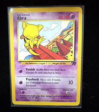 Abra 49/82 Team Rocket Regular Pokemon Card
