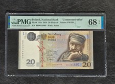 Poland National Bank 20 Zlotych 2018 P-192a Commemorative PMG 68 EPQ
