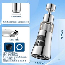 360  Rotate Kitchen Faucet Extender With Filter Function Universal Aerator Splas