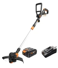 WG170.3 Worx 20V 4.0 Cordless Grass Trimmer/Edger 60 Min Quick Charger-OB