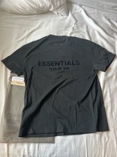NEW Fear of God Essentials T-Shirt Black Stretch Limo Size S