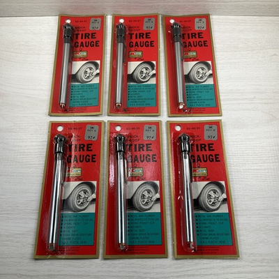 #ad Lot of 6 Vintage KMART Tire Pressure Gauge New Old Stock Made in Japan $59.99