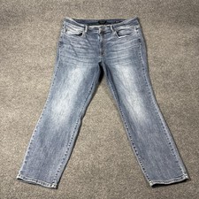 Judy Blue Slim Fit Jeans Womens 20W Medium Wash High Rise Straight Stretch Denim